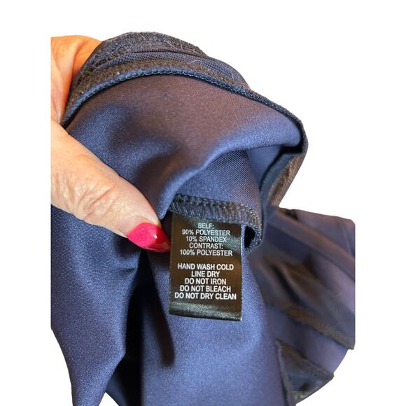 Lulu's Sleeveless Navy Blue Final Stretch Fit and Flare Dress - Size Small - Picture 10 of 11